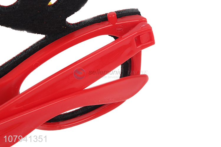 Unique Design Colorful Antlers Glasses Christmas Decorative Glasses