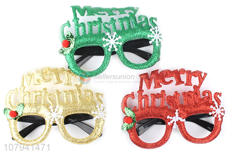 Hot Sale Colorful Merry Christmas Christmas Funny Glasses