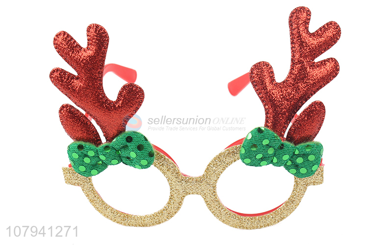 High Quality Cute Colorful Antlers Glasses For Christmas Decoration