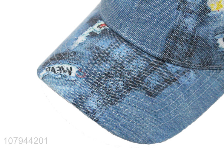 Hot products fashion style denim cup hat with top quality