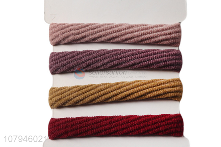 Hot selling multicolor temperament rhinestone hair ring hair accessories set