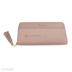 New products fashion handbags women long <em>wallet</em> with tassel