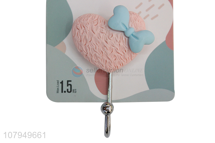 Good quality pink resin sticky hooks creative universal hooks