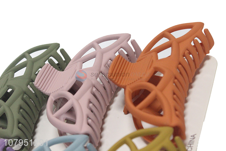 China sourcing 6pieces multicolor women hair claw clips with top quality