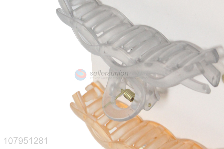 Latest design multicolor plastic daily use women hair claw clips for sale