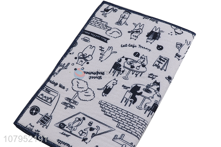 New arrival printing waterproof kitchen table dish drying mat