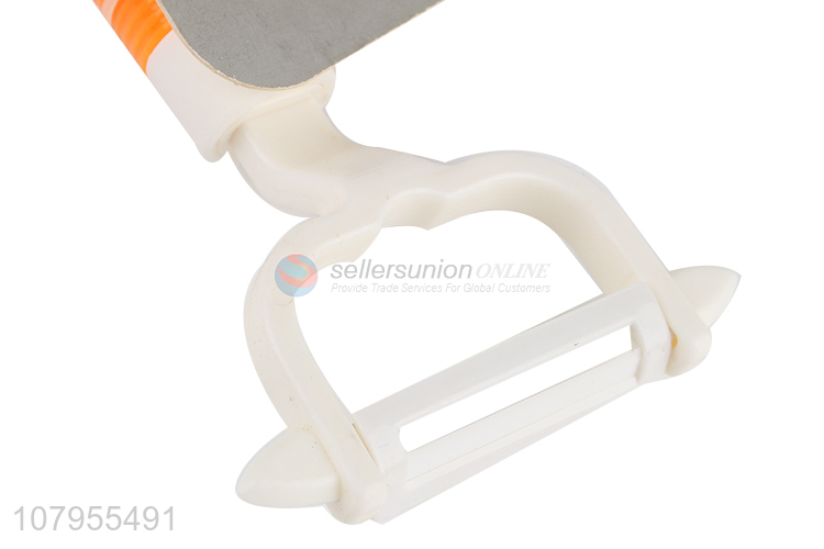 Low price plastic handle ceramic fruit vegetable peeler melon planer