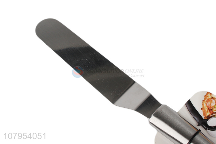 Online wholesale stainless steel curved cake cream spatula bakeware