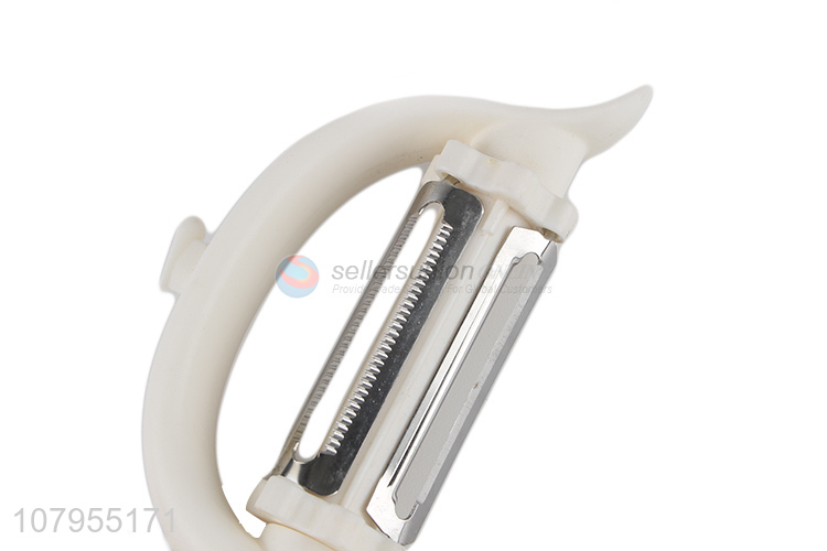 Wholesale durable kitchen accessories stainless steel three-function peeler