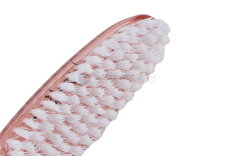 Wholesale pink plastic soft clothes cleaning brush laundry brush