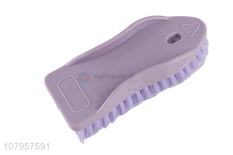 China factory purple plastic cleaning brush household laundry brush