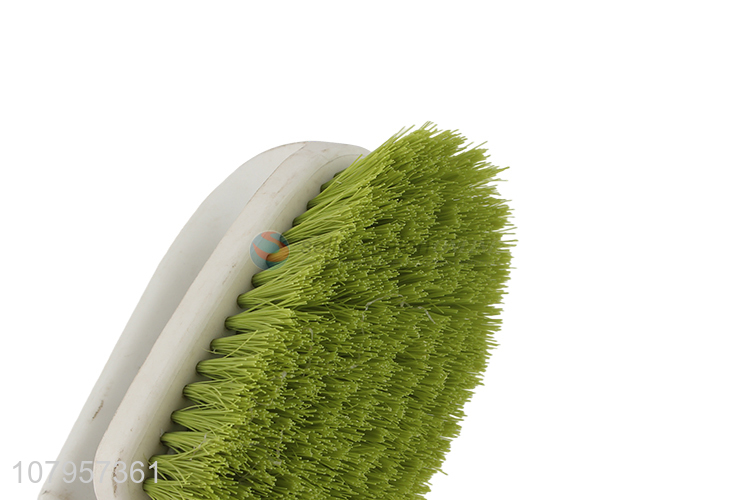 Factory price green plastic soft clothes cleaning brush laundry brush