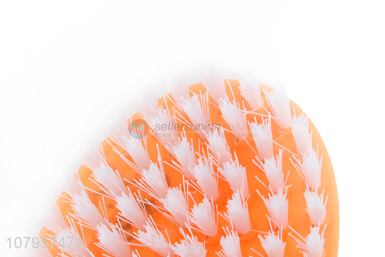 New popular orange plastic laundry brush universal hanging brush