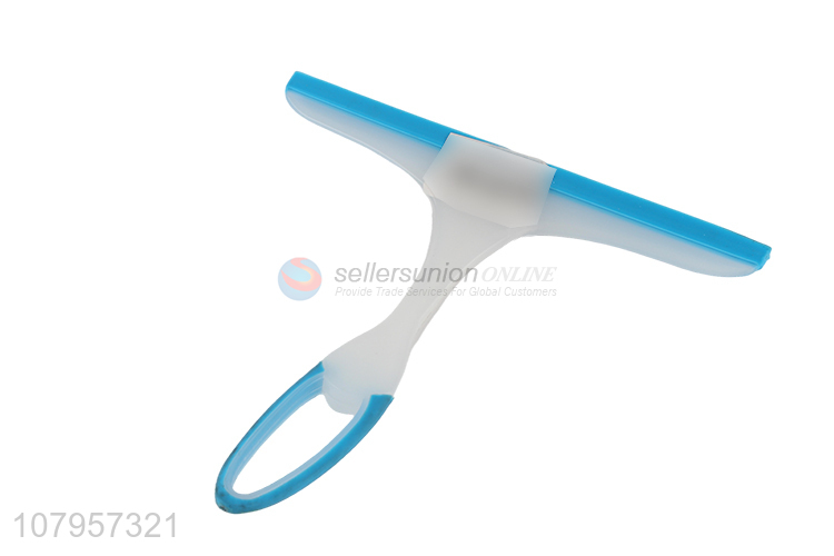 Yiwu Direct Sale Blue Plastic Universal Long Handle Window Scraper