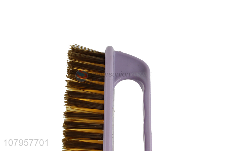 Best selling purple laundry brush manual plastic cleaning brush