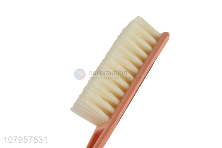 Wholesale pink plastic cleaning laundry brush long handle shoe brush