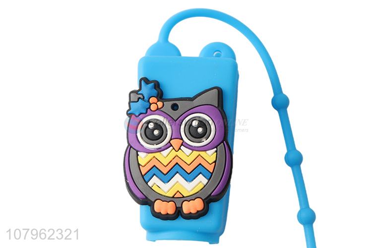 Recent product 3d cartoon silicone holder hand gel bottle for students