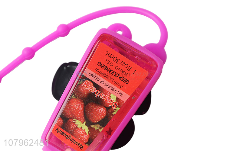 Latest arrival strawberry scented travel pocketable hand sanitizer for kids
