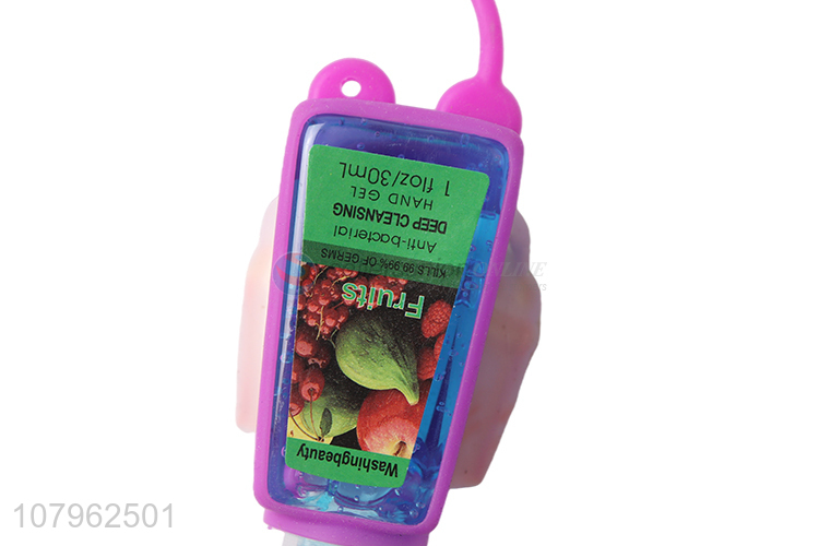 Hot sale fruits aroma liquid soap hand sanitizer for kids backpack