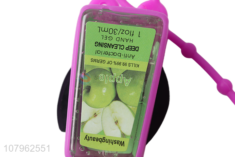 Recent product apple fragrance children hand sanitizer with silicone holder