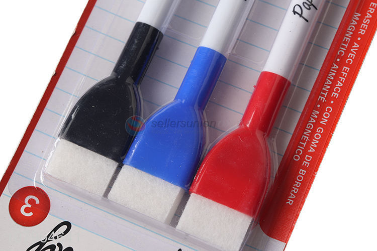 Yiwu wholesale creative marker pen with eraser multifunction maker pen