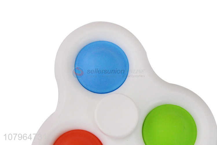 Factory supply anti-stress fidget spinner push pop bubble for kids