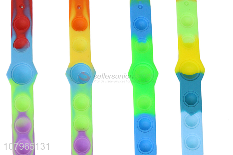 High quality push pop bubble silicone anti-stress bracelet bracelet