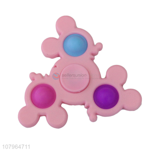 Online wholesale simple dimple fidget toy silicone hand spinner toy