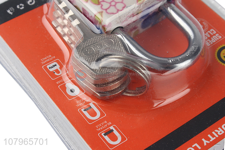 New style printing creative padlock household universal padlock