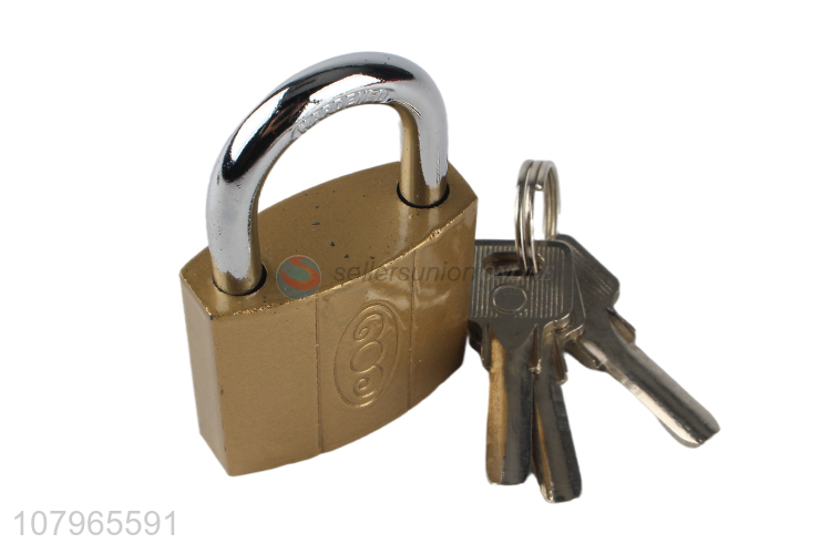 Factory wholesale iron imitation copper padlock household door lock