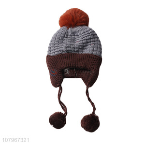 Latest arrival kids winter cap children knitted beanies for fall winter