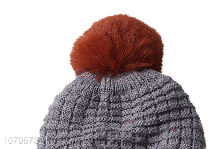 Latest arrival kids winter cap children knitted beanies for fall winter