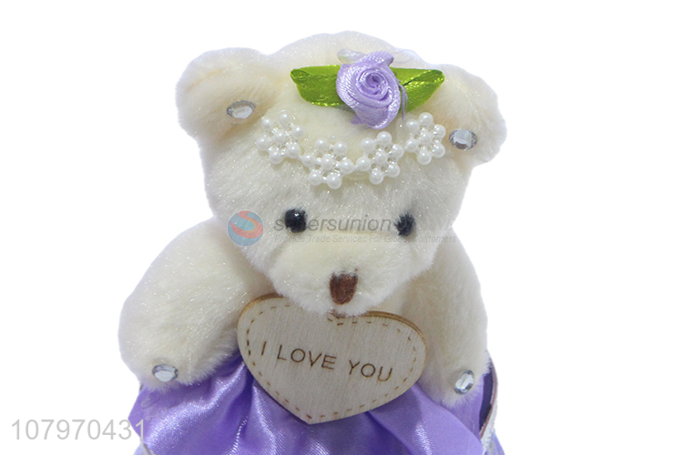 China supplier lovely bear jewelry box container for tabletop decor