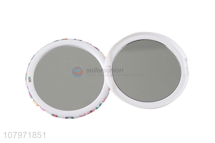 Cute Printing Double Sides Makeup Mirror Foldable Pocket Mirror