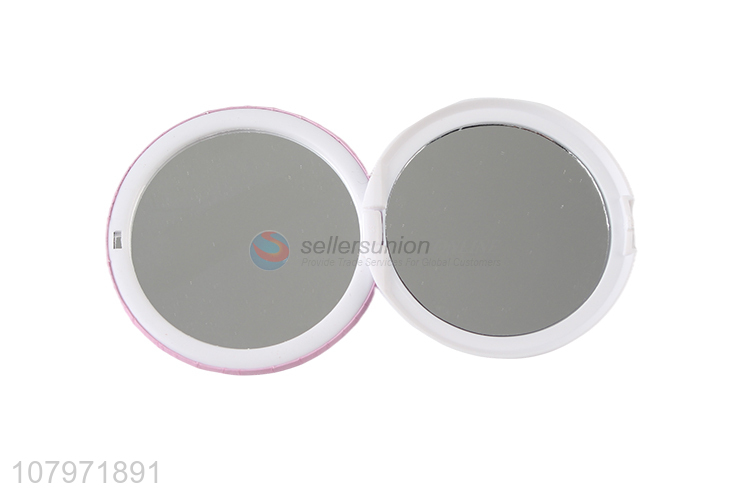 Good Sale Ladies Round Double Sides Cosmetic Mirror Cute Makeup Mirror