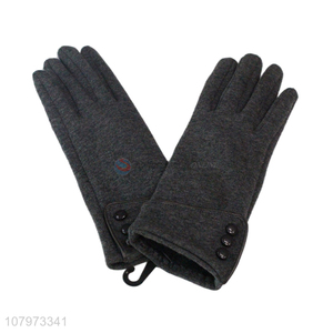 Wholesale price thick gloves ladies embroidered warm gloves