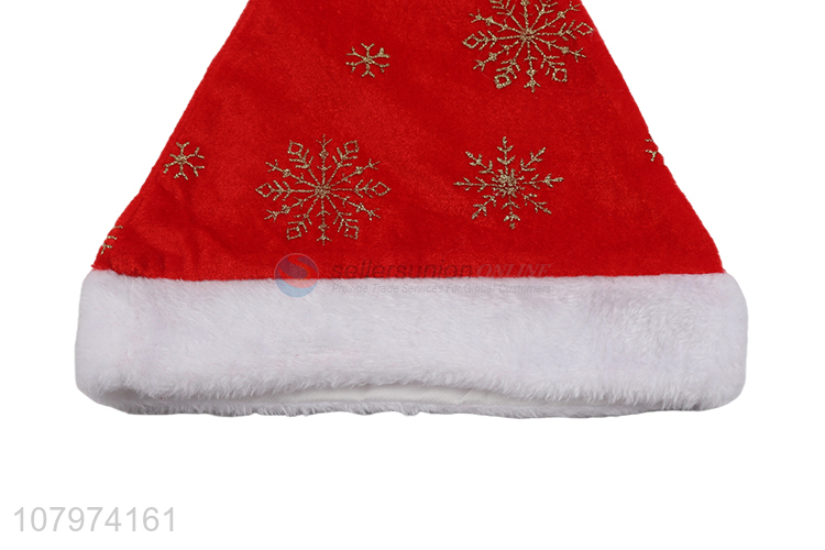 Wholesale price red plush christmas hat party cosplay dress up
