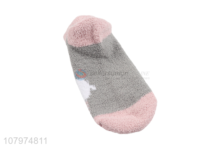 Good quality kids microfiber socks thickened fluffy socks for winter