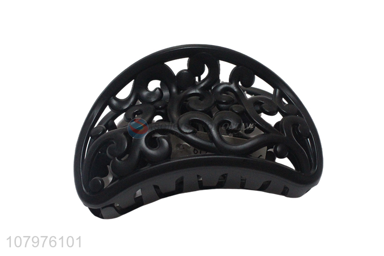 Factory supply black fashion women hair claw clips for sale