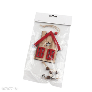 High Quality Small House <em>Wooden</em> <em>Craft</em> Ornament For Christmas Decoration