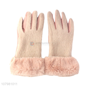 Best Quality Comfortable Plush Gloves Winter Warm Gloves For Women