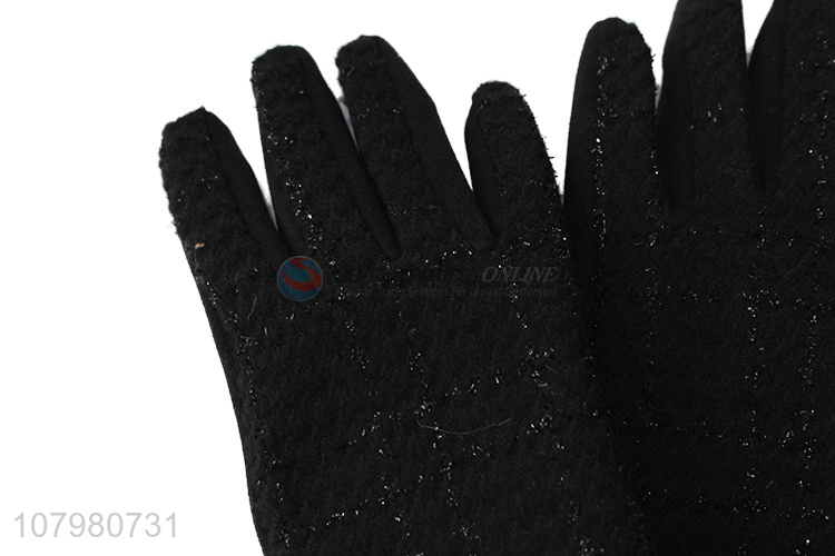 Good Price Short Plush Mouth Winter Warm Gloves For Women