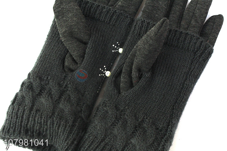 Popular Ladies Knitted Gloves Winter Warm Gloves Fashion Gloves