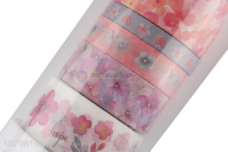 Factory price flower pattern japanese washi tape for decoration