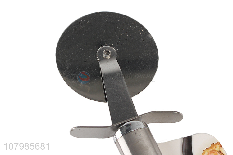 Online wholesale stainless steel pizza cutter slicer cheese wheel