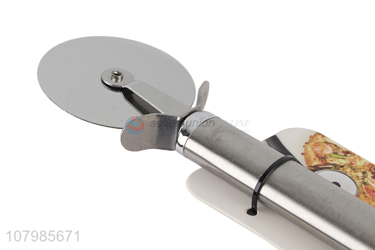 Low price stainless steel pizza slicer pizza cutter wheel wholesale