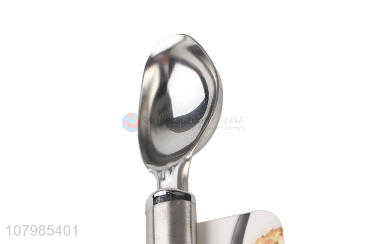 Factory supply stainless steel dining spoon long handle serving spoons