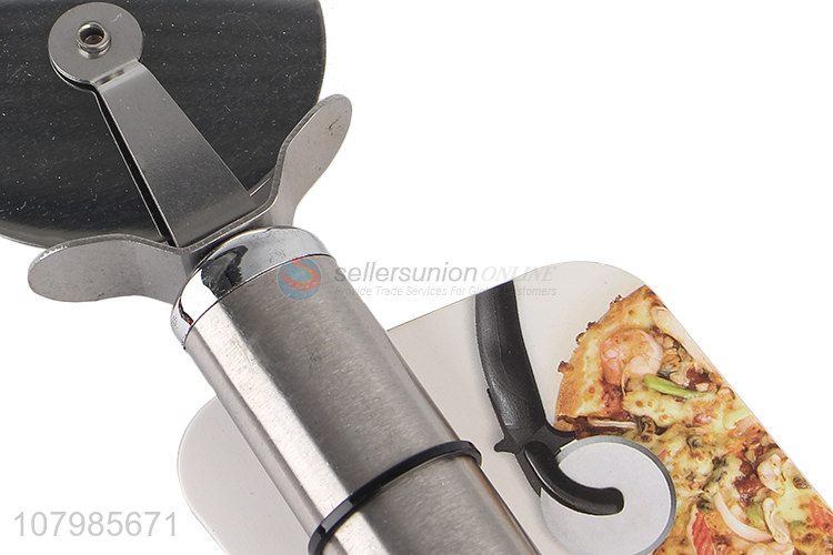 Low price stainless steel pizza slicer pizza cutter wheel wholesale