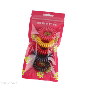 Yiwu market multi-color telephone cord hair accessories for ladies