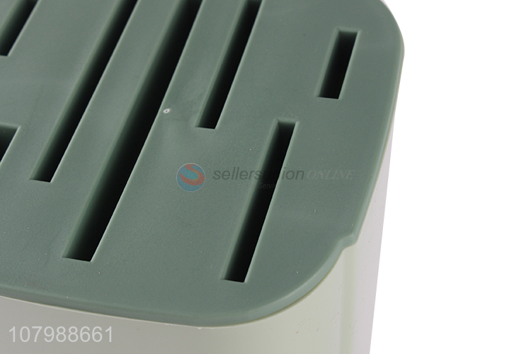 China supplier simple plastic kitchen knife holder standing kitchen knife rack
